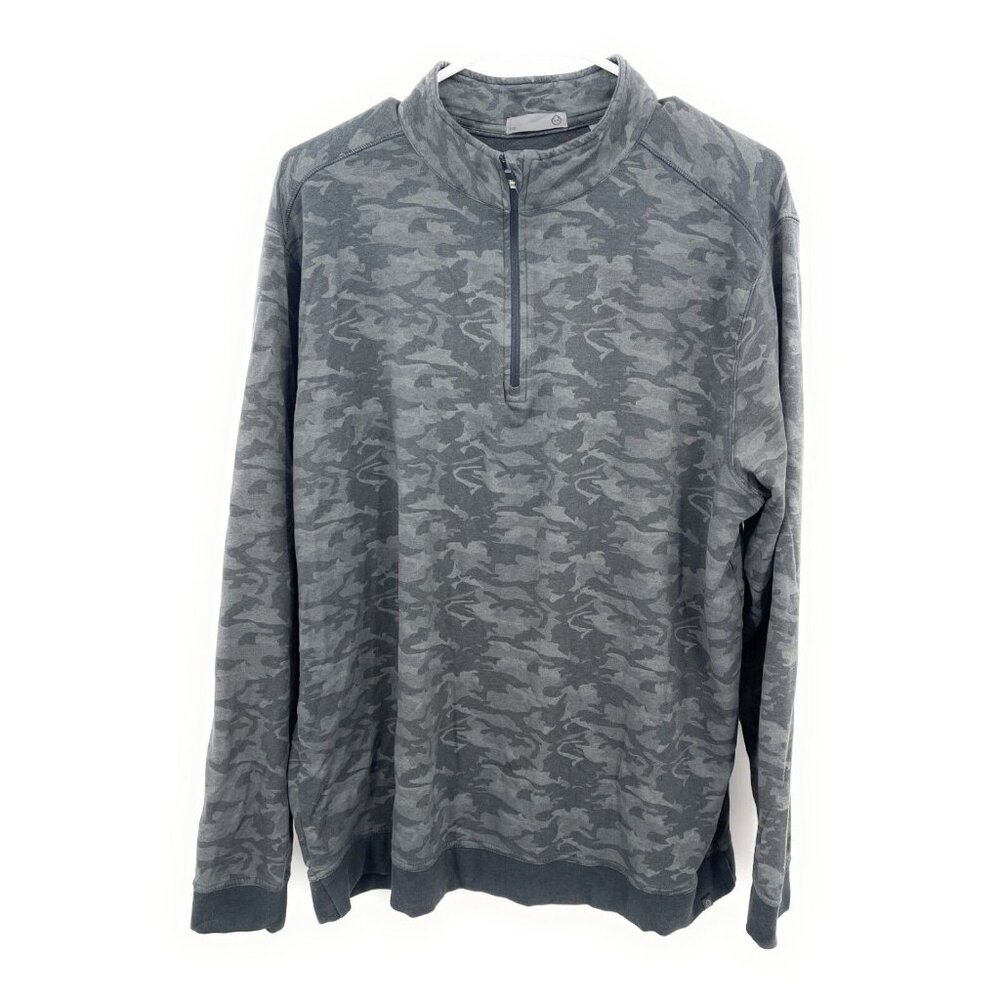 Tasc Performance MOSOtech Cotton Bamboo 1/4‎ Zip Pullover Gray Sz L